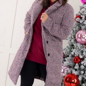 Tribal Jeans Tweed Long Coat